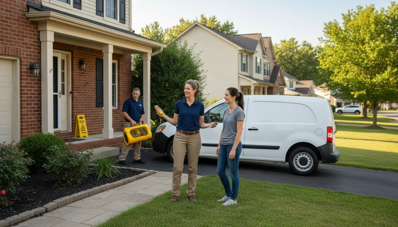 Residential water damage restoration in Buies Creek, NC